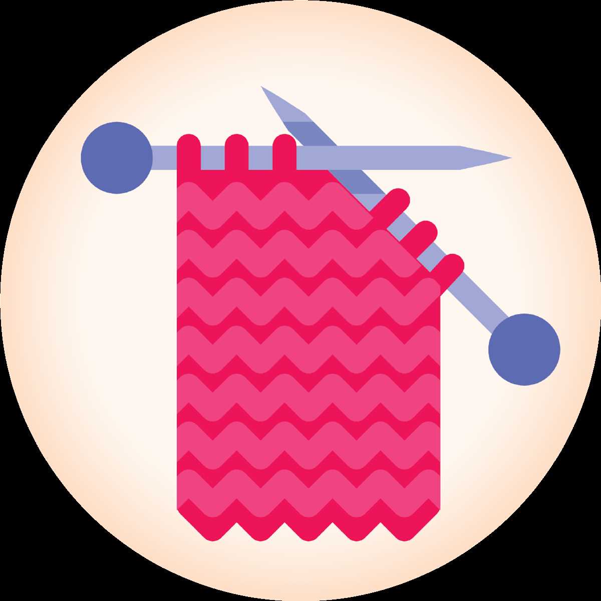 Knitting a picture pattern