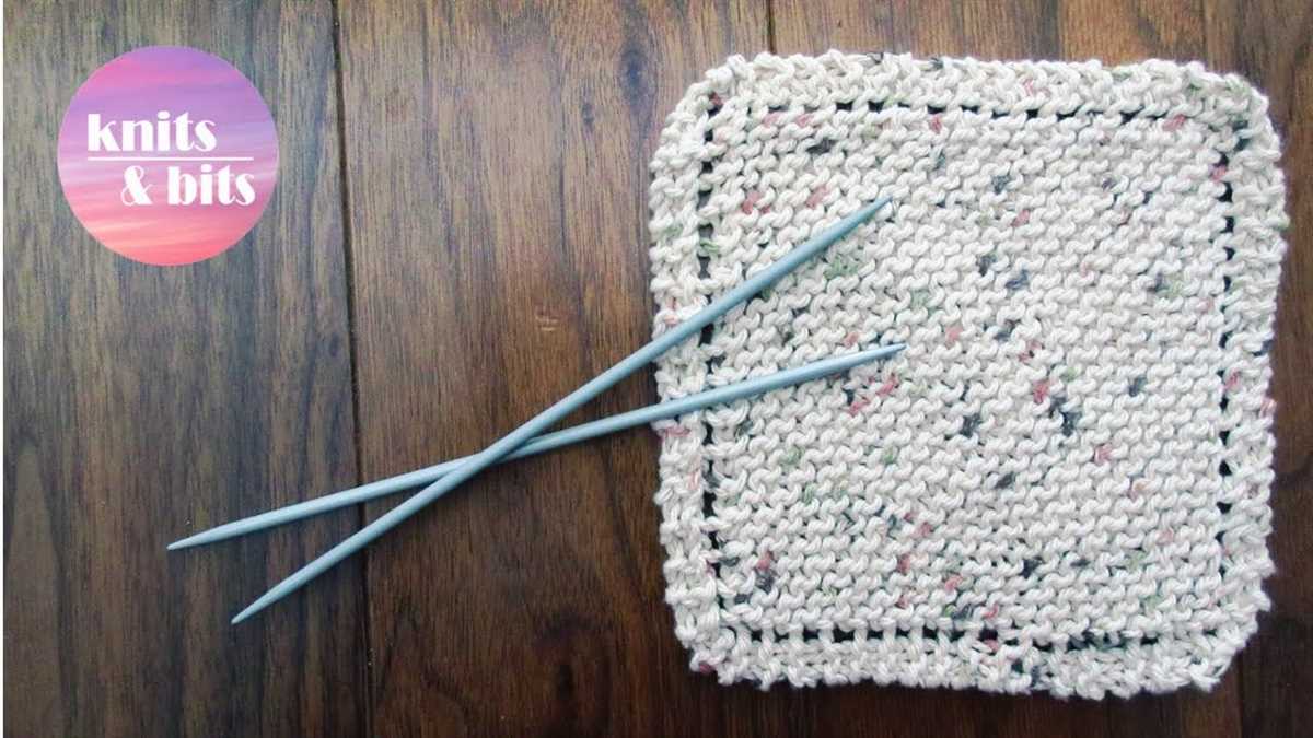 Knitted dish rags free pattern