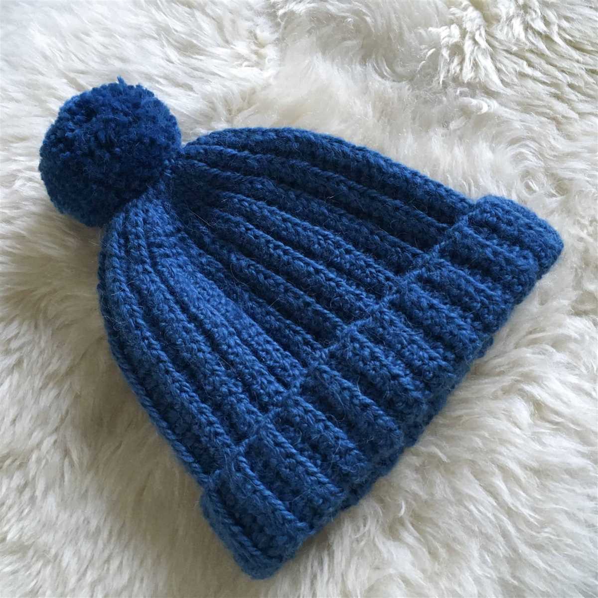 Fisherman's rib beanie knitting pattern