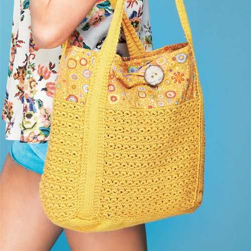 Knitted beach bag pattern