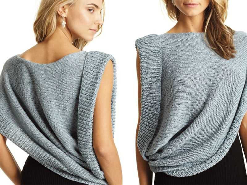 One shoulder top knitting pattern