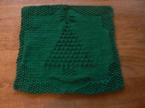 Free knitted dishcloth patterns for christmas