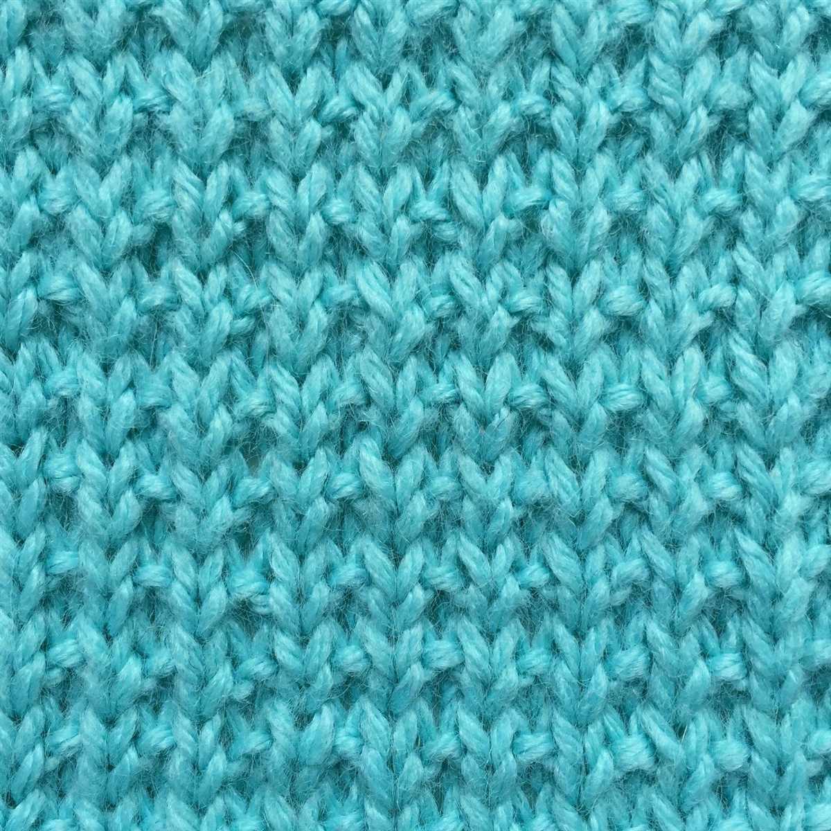 Broken rib knit scarf pattern