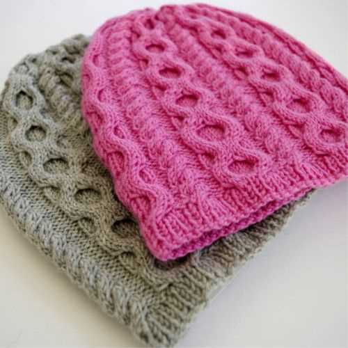 Free knitting pattern cable hat