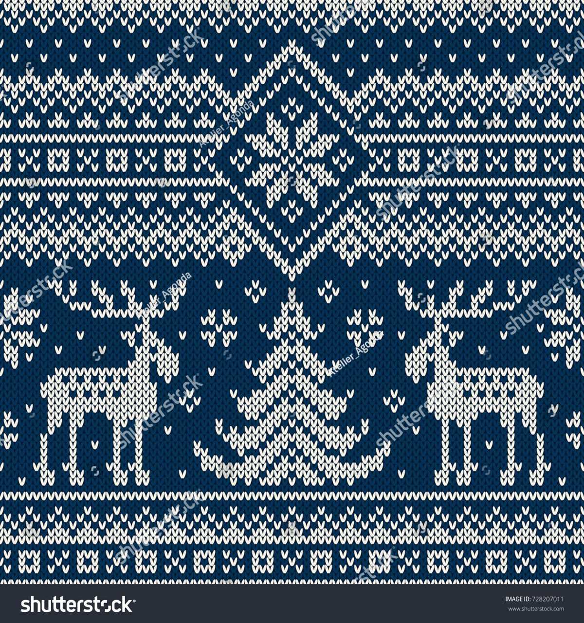 Free knitted christmas blanket patterns