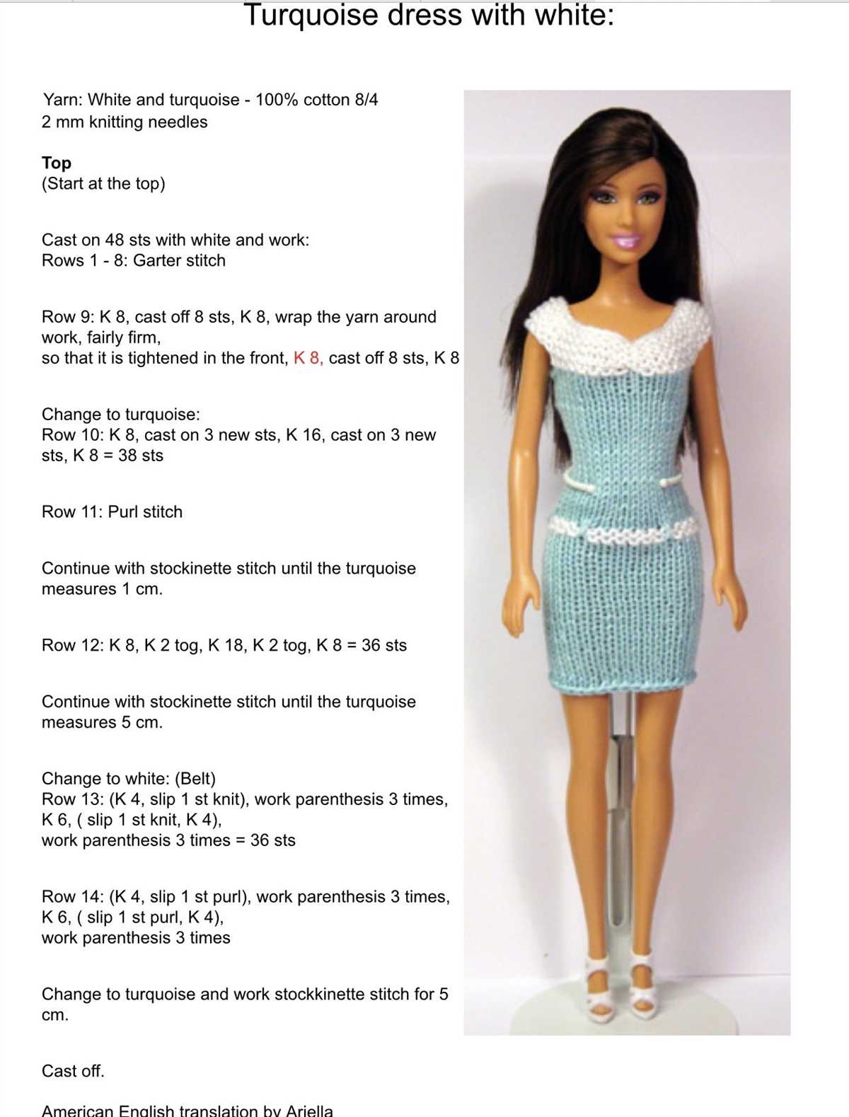 Knitted barbie clothes patterns free