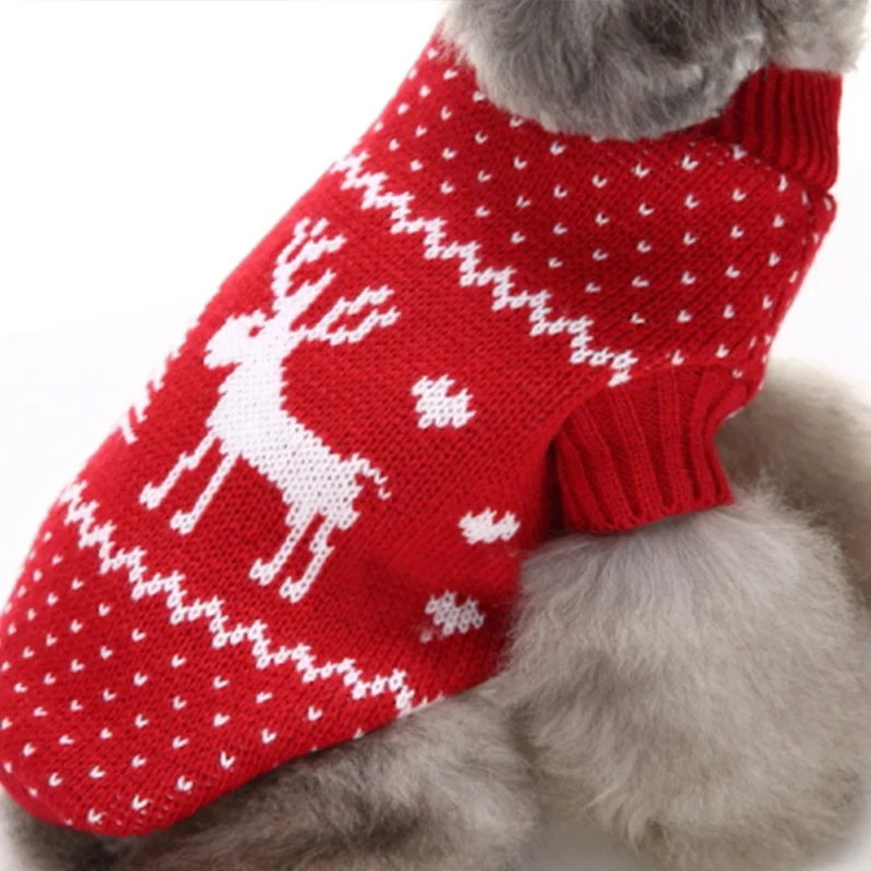 Knitting pattern for dog christmas sweater