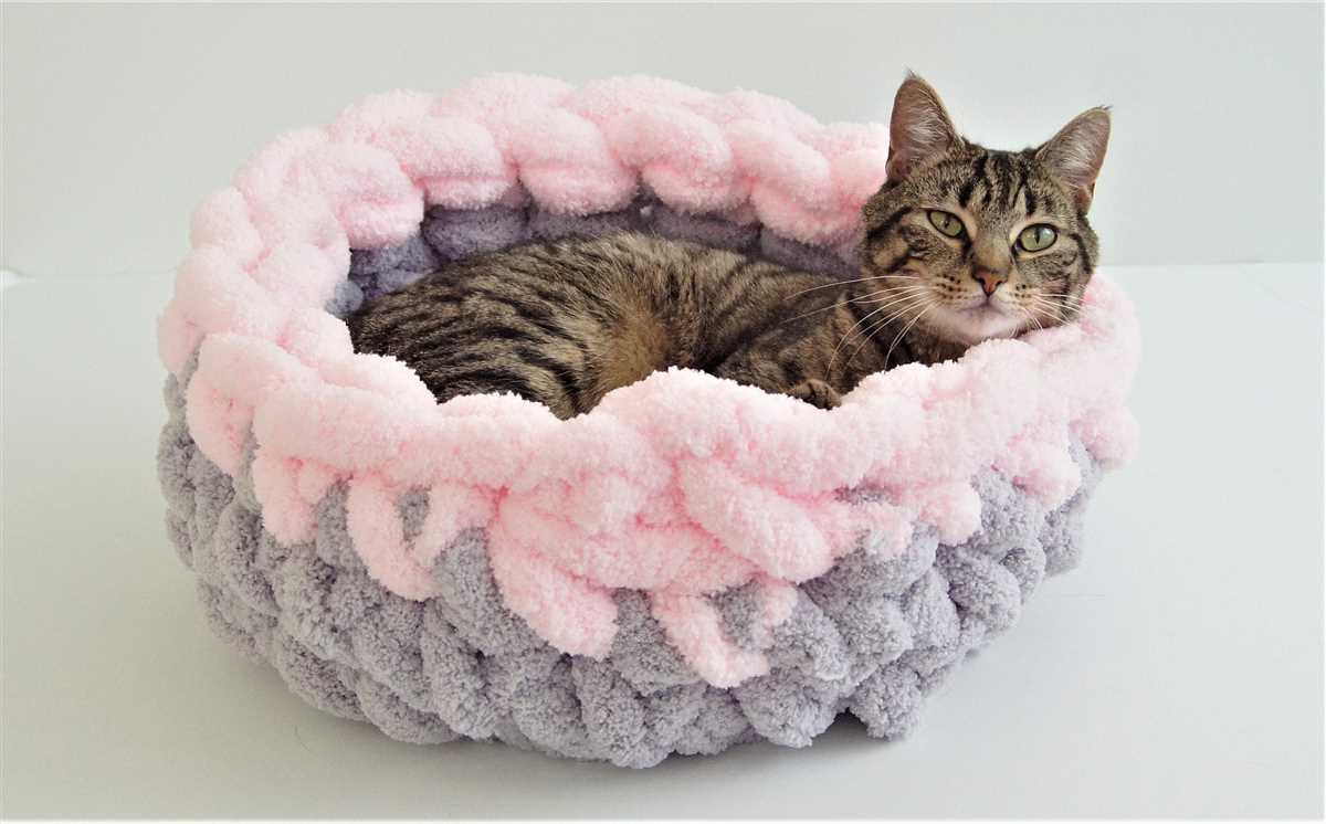 Knit cat bed pattern