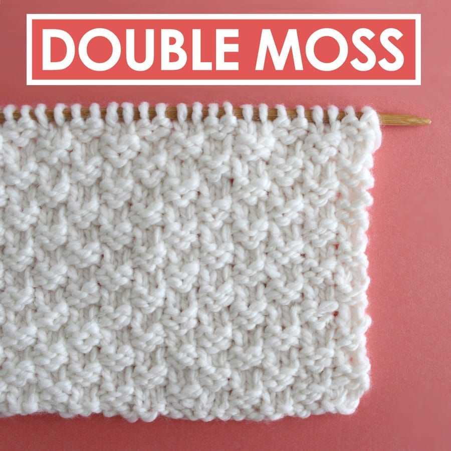 Moss stitch knit hat pattern