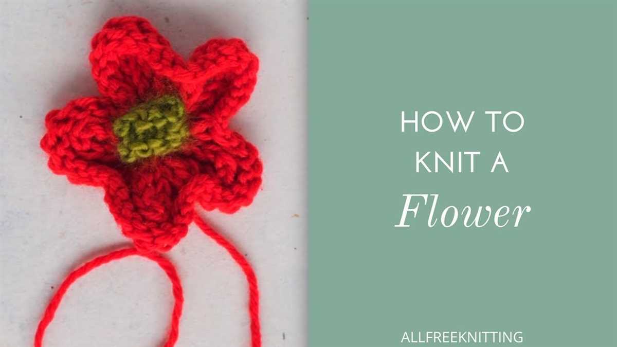 Knit flower patterns