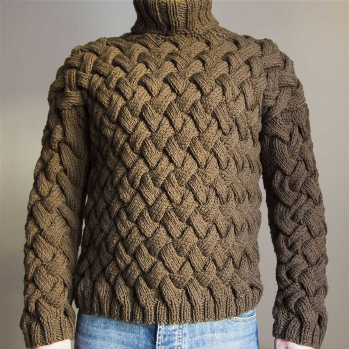 Mens knit sweater pattern