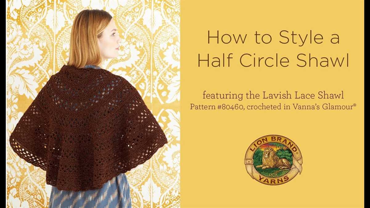 Circular shawl knitting pattern