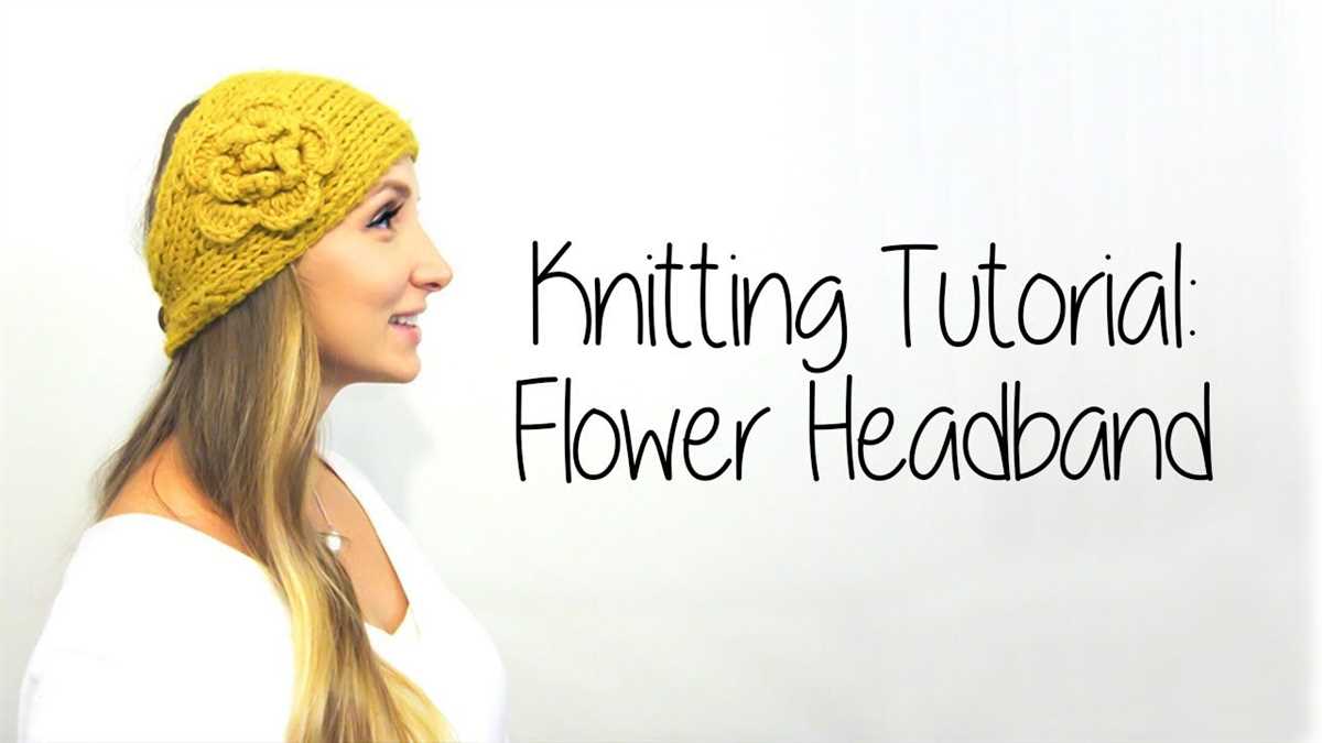 Knitting pattern for ladies headband