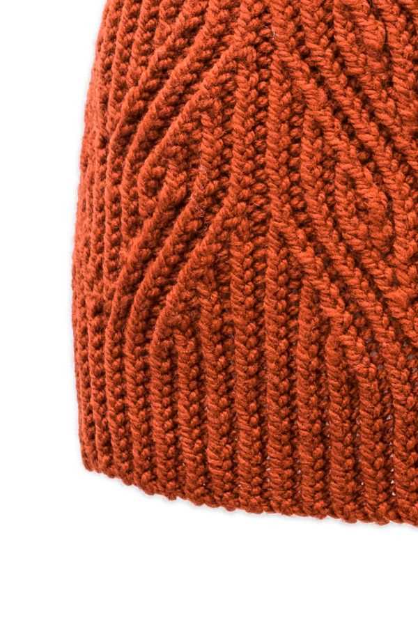 Twisted rib knit hat pattern