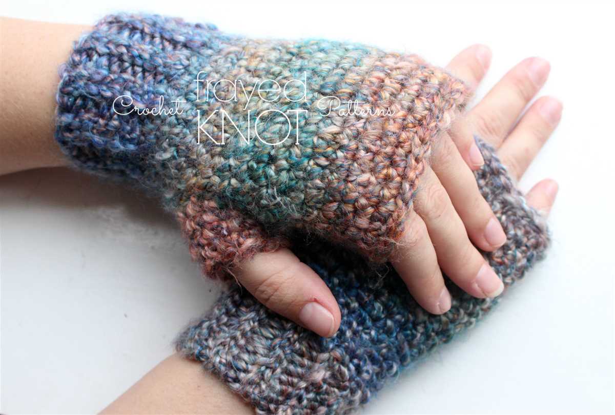 Chunky knit fingerless gloves pattern