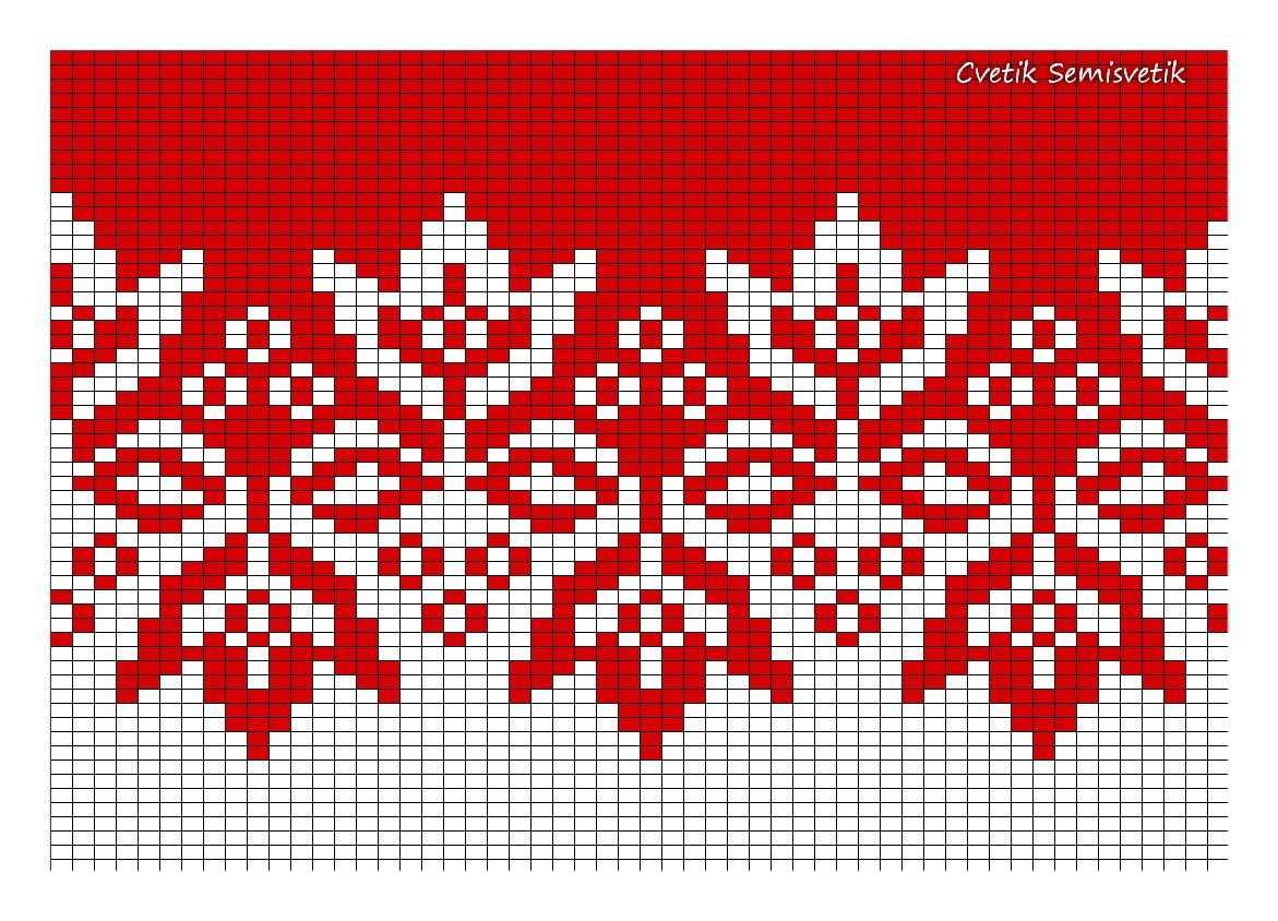 Jacquard pattern knitting