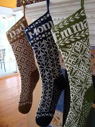 Knitting stocking pattern