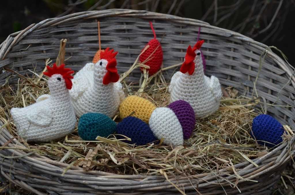 Knit easter chick basket pattern