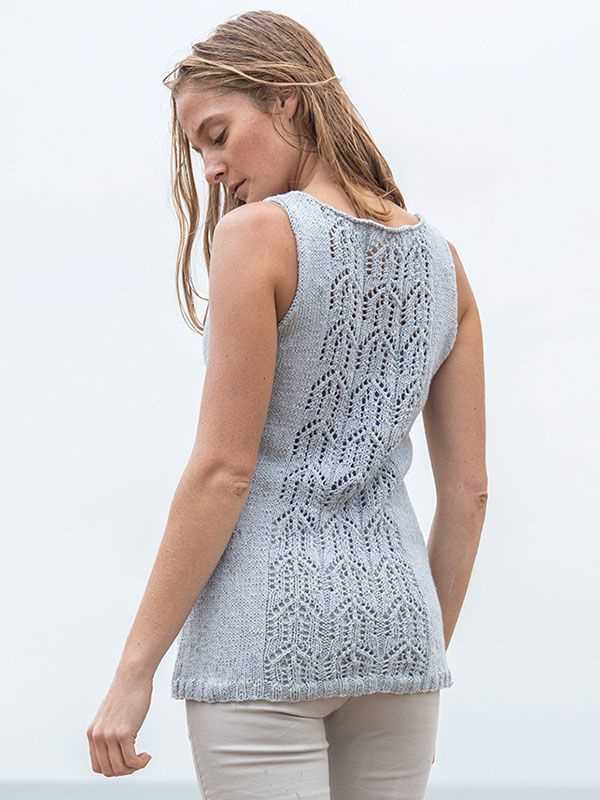 V neck tank top knitting pattern free