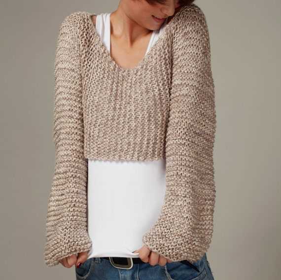 Knitting cropped sweater pattern