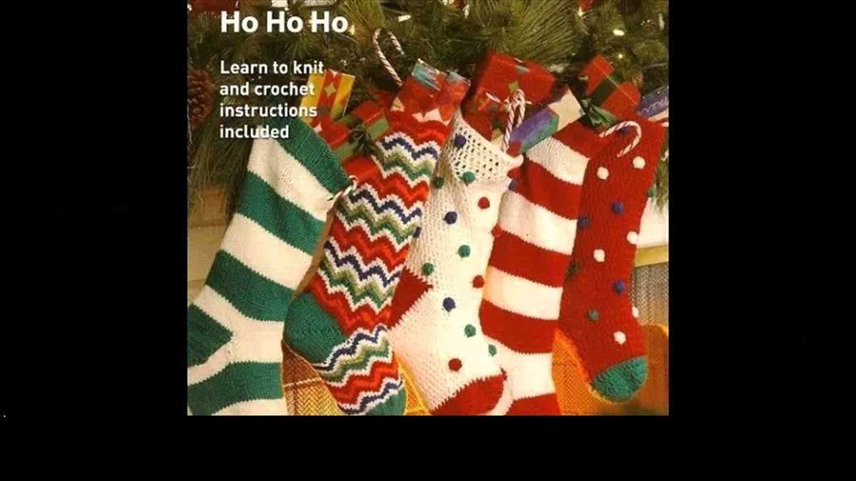 Christmas stockings knitting patterns easy
