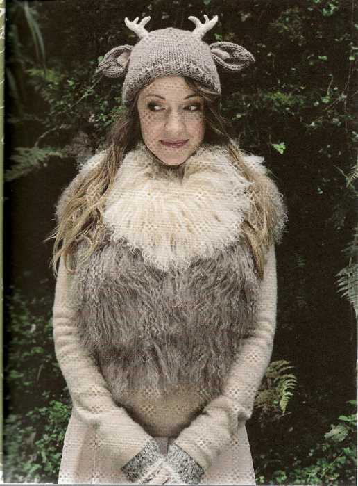 Knit deer hat pattern