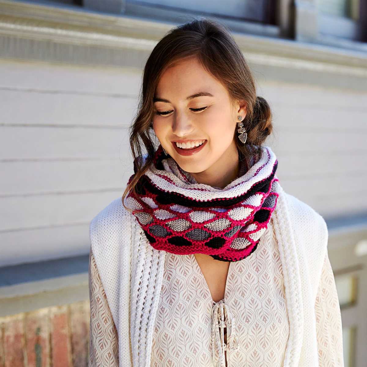 Cowl scarf knitting pattern