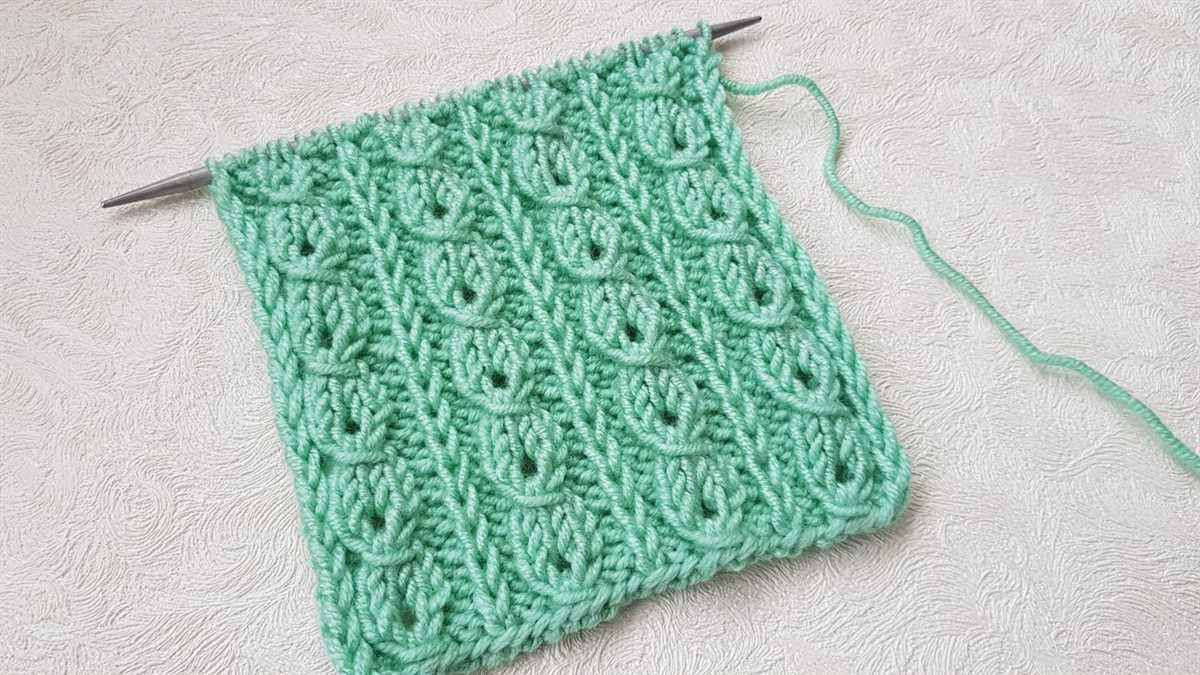 Diagonal stripe knitting pattern