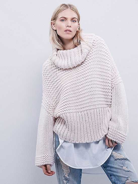 Oversized chunky knit sweater pattern free