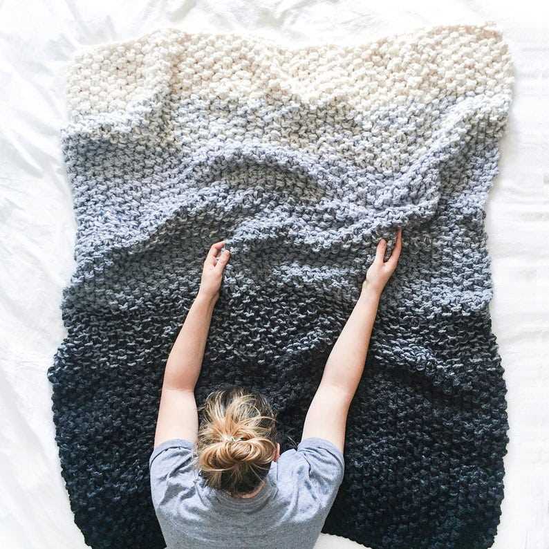 Pattern for chunky knit blanket