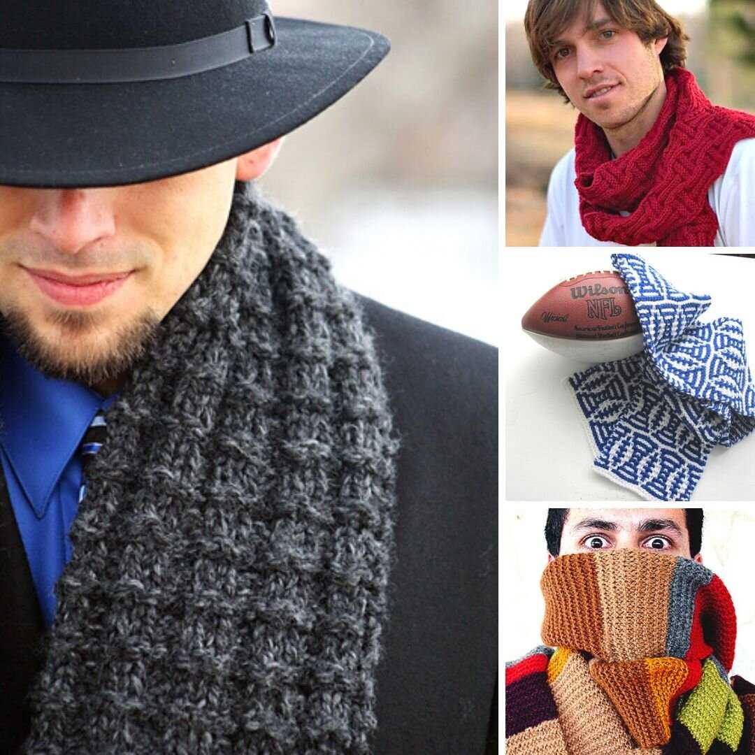 Knit scarf patterns for men