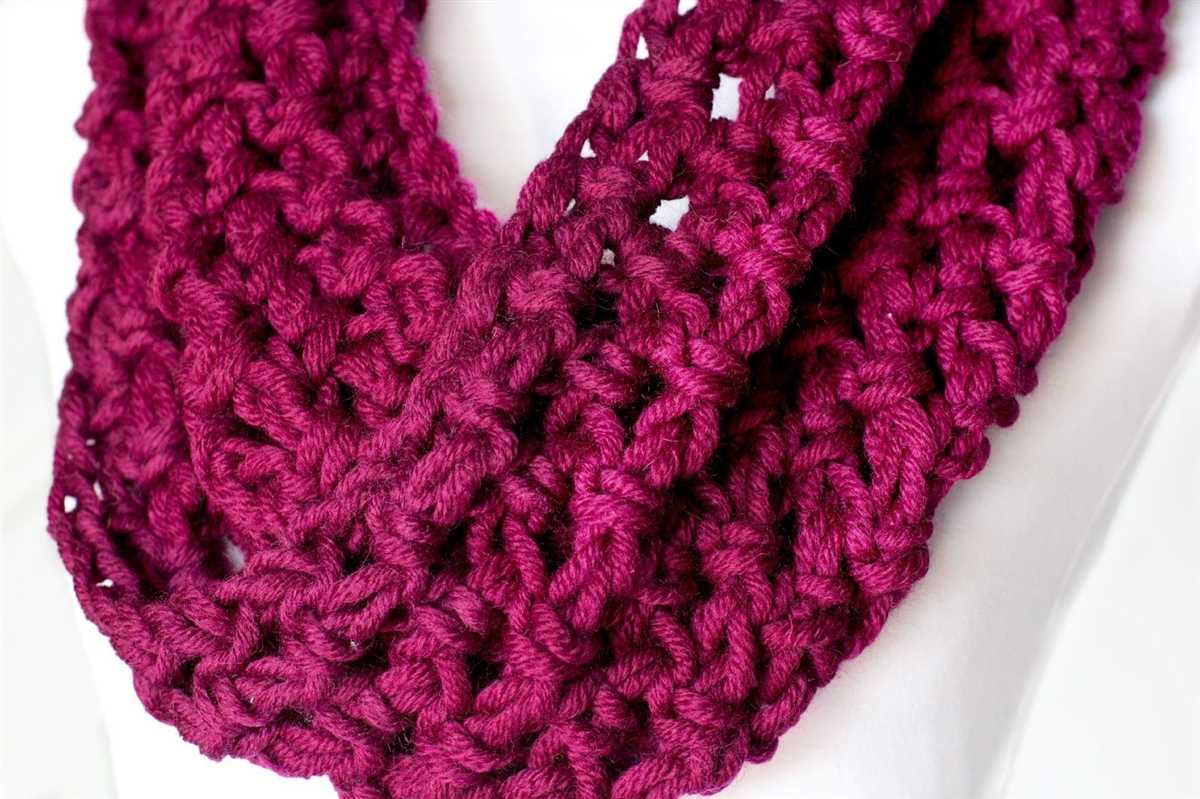 Knitting pattern for cowl using chunky yarn