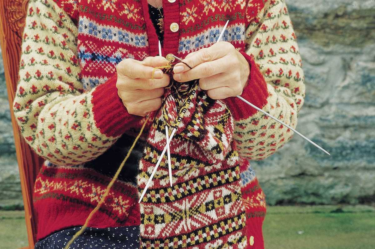 Fair isle scarf knitting patterns