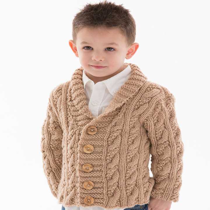 Child's cable knit sweater pattern