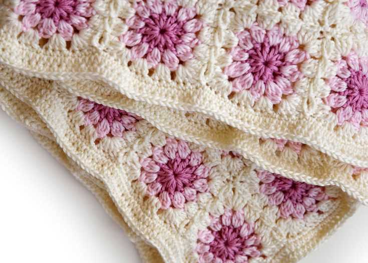 Granny square blanket knitting pattern