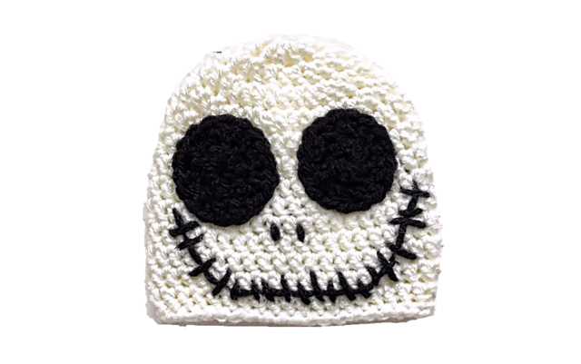 Jack skellington knit hat pattern