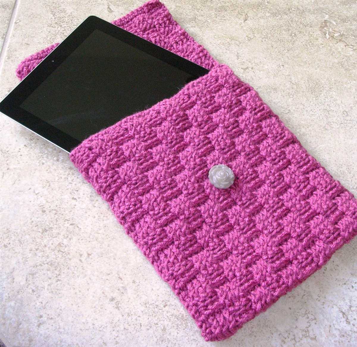 Kindle case knitting pattern