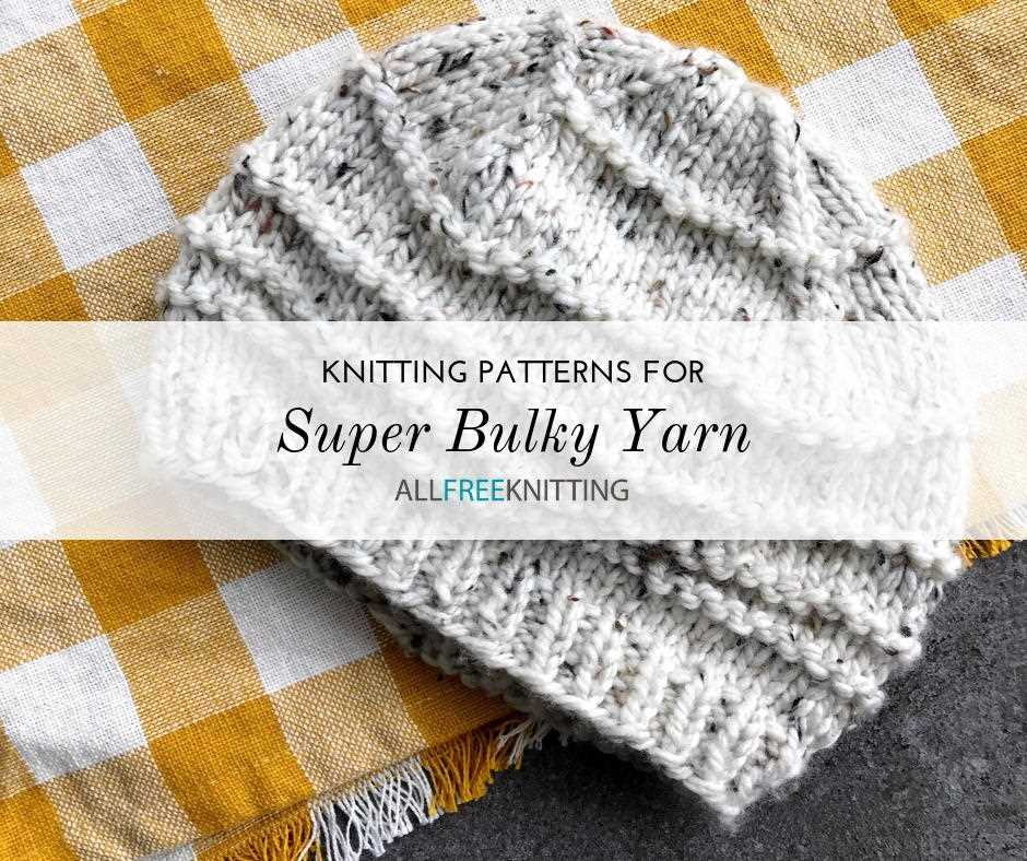Knit hat pattern bulky weight yarn
