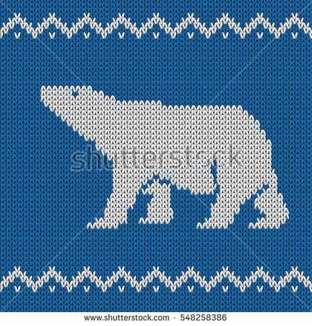 Polar bear knitting pattern