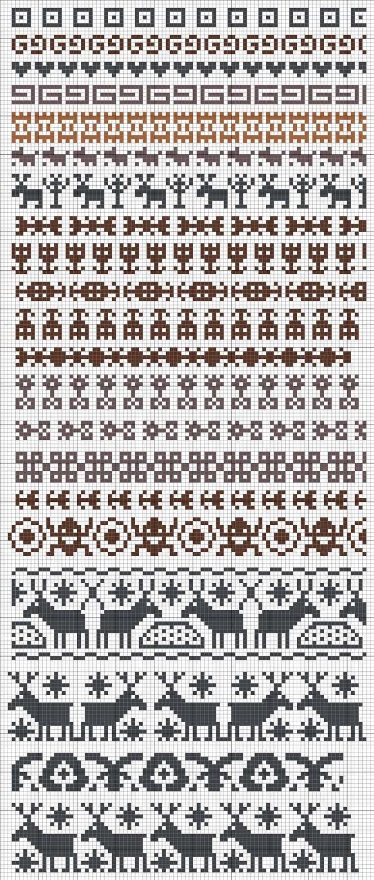 Jacquard pattern knitting