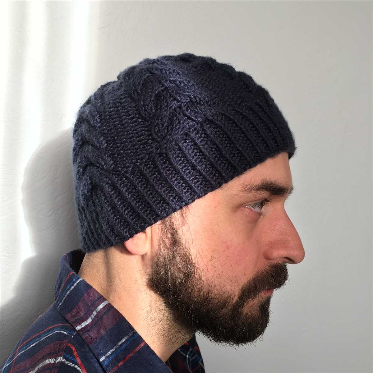 Men's hat knitting pattern
