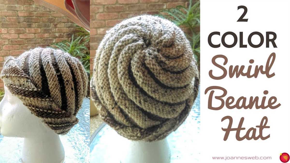 Free knitting pattern for swirl hat