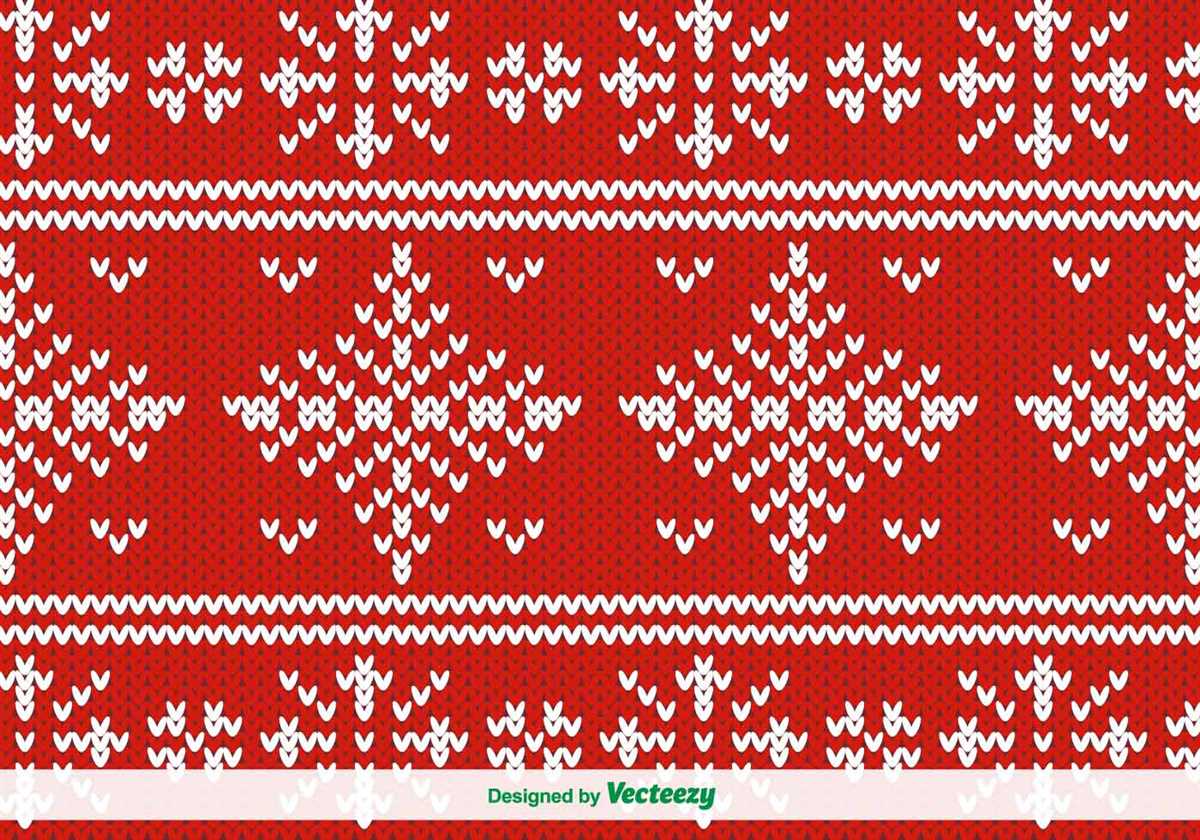 Knitted star ornament pattern
