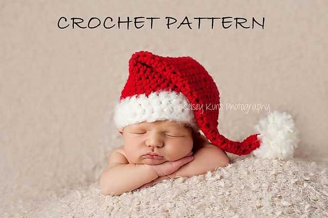 Knitting pattern for small santa hat