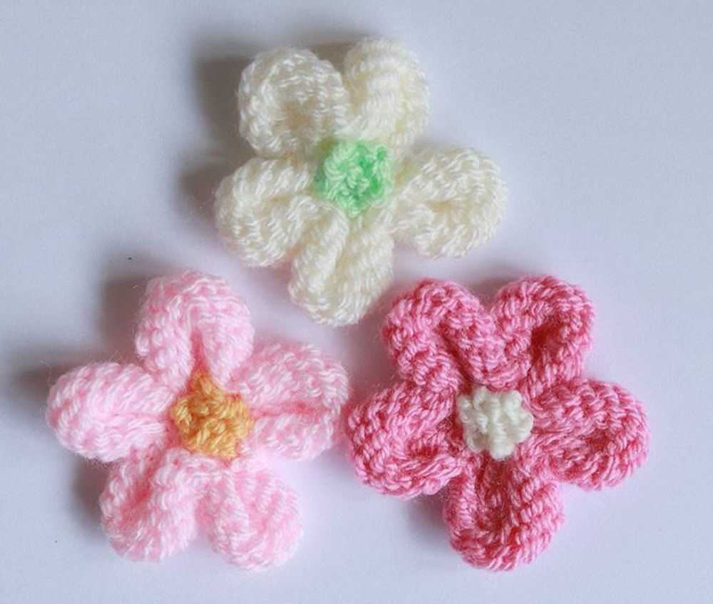Free knitted flower patterns