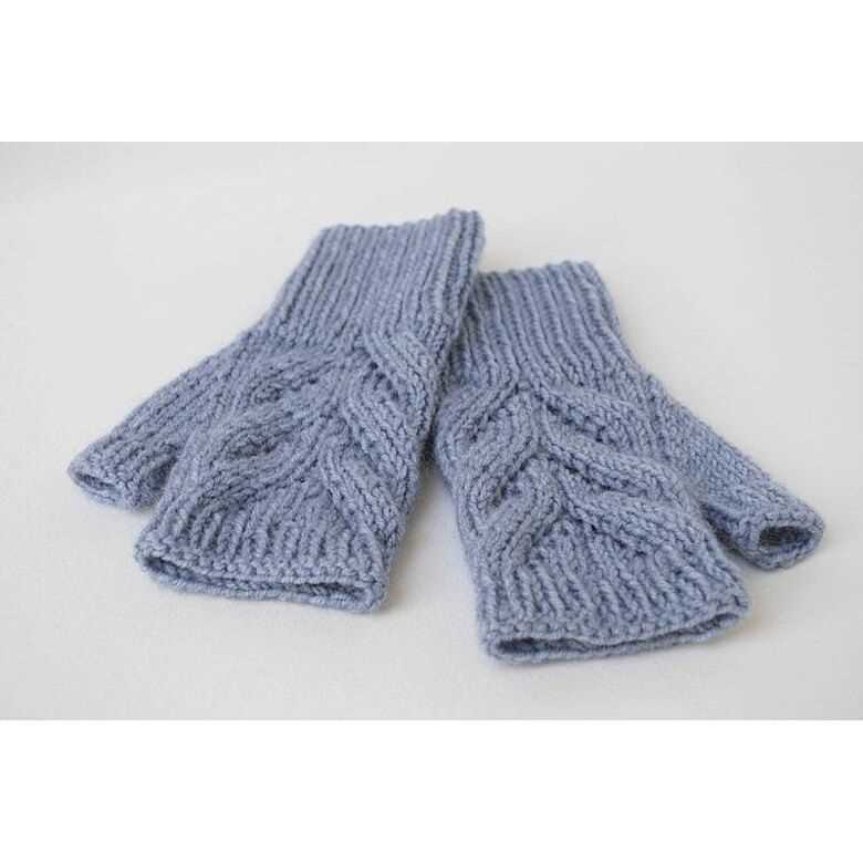 2 needle fingerless gloves knitting pattern