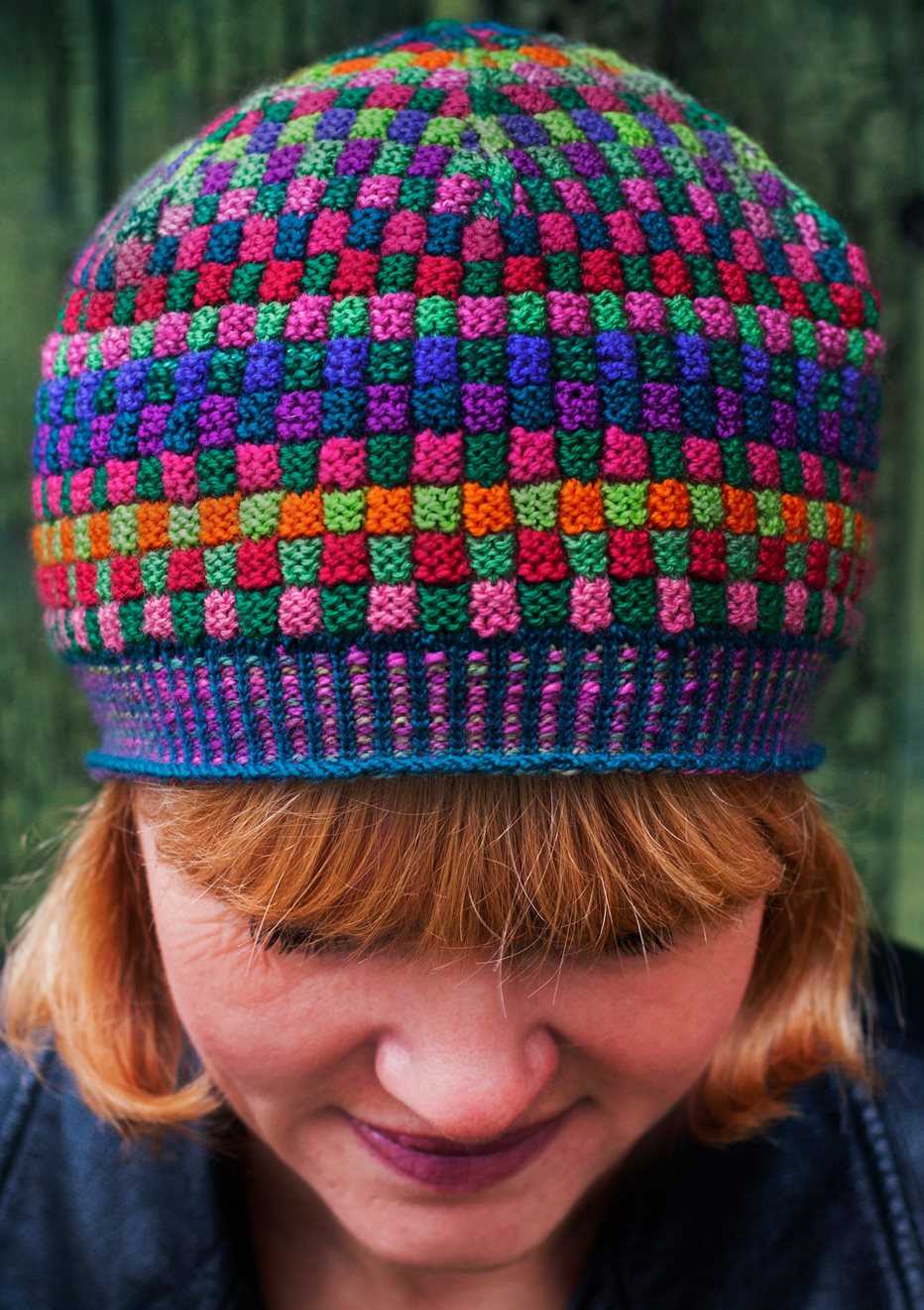 3 color knit hat pattern