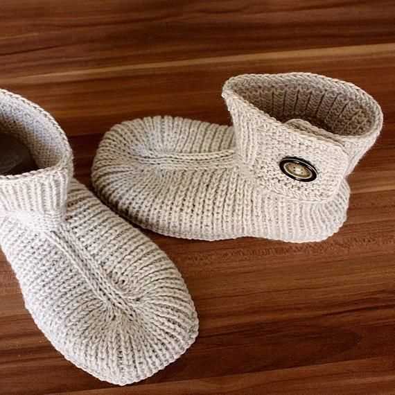 3 in 1 button boots knitting pattern