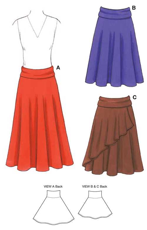 A line knit skirt pattern