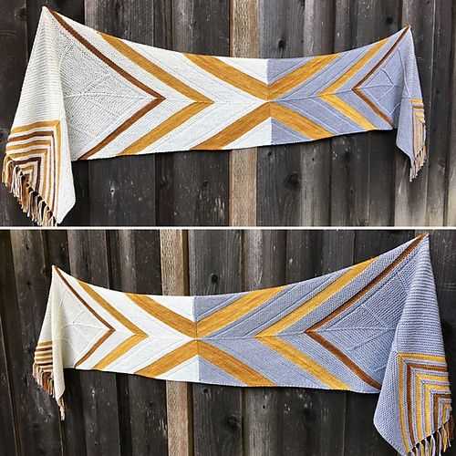 American flag scarf knitting pattern